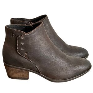 Josef Seibel Daphne 11 Brown Leather Ankle Boots, New in Box